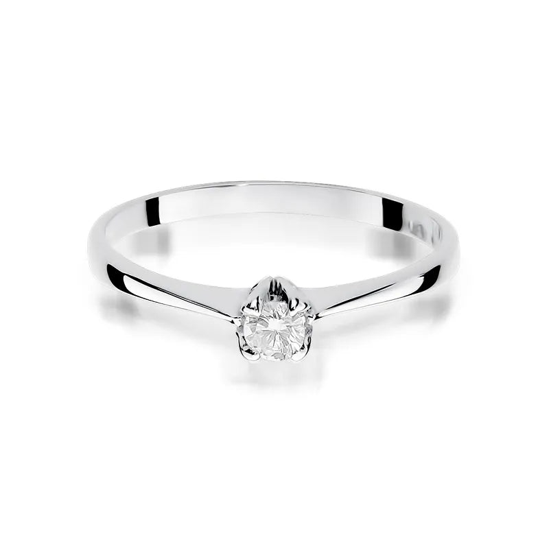 Goldring mit 0,10 ct Diamant