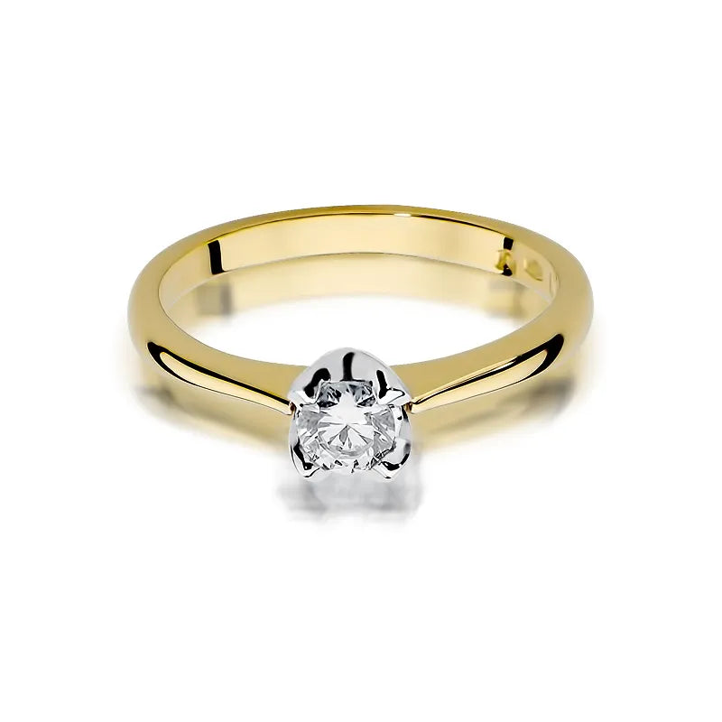 Goldring mit 0,30 ct Diamant