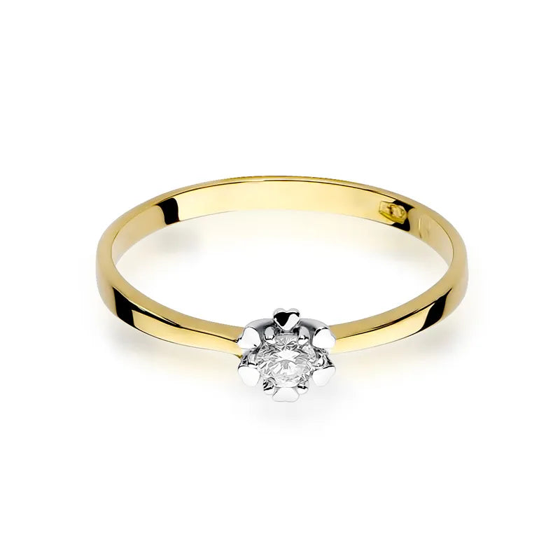 Gold Ring with 0.10ct Diamond