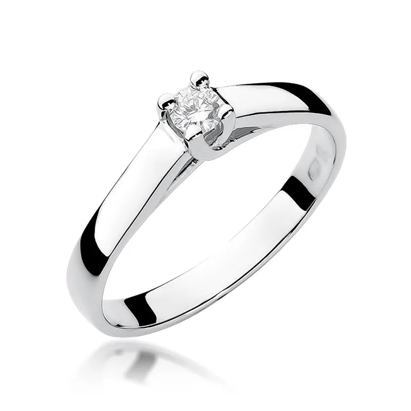 Goldring mit 0,10 ct Diamant