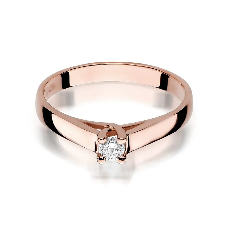 Gold Ring with 0.10ct Diamond