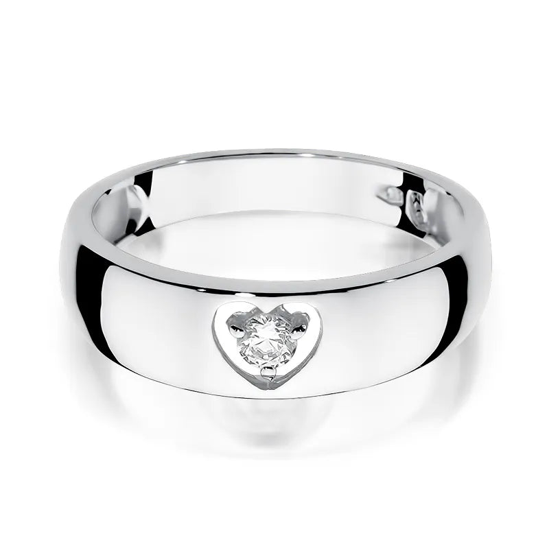 Goldring mit 0,10 ct Diamant