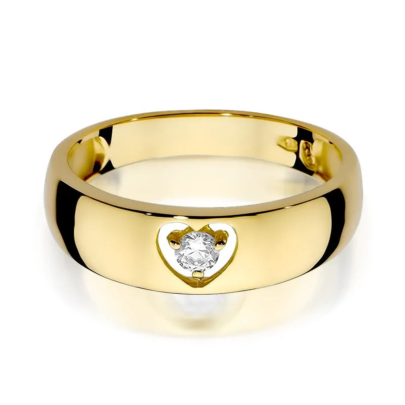 Gold Ring with 0.10ct Diamond