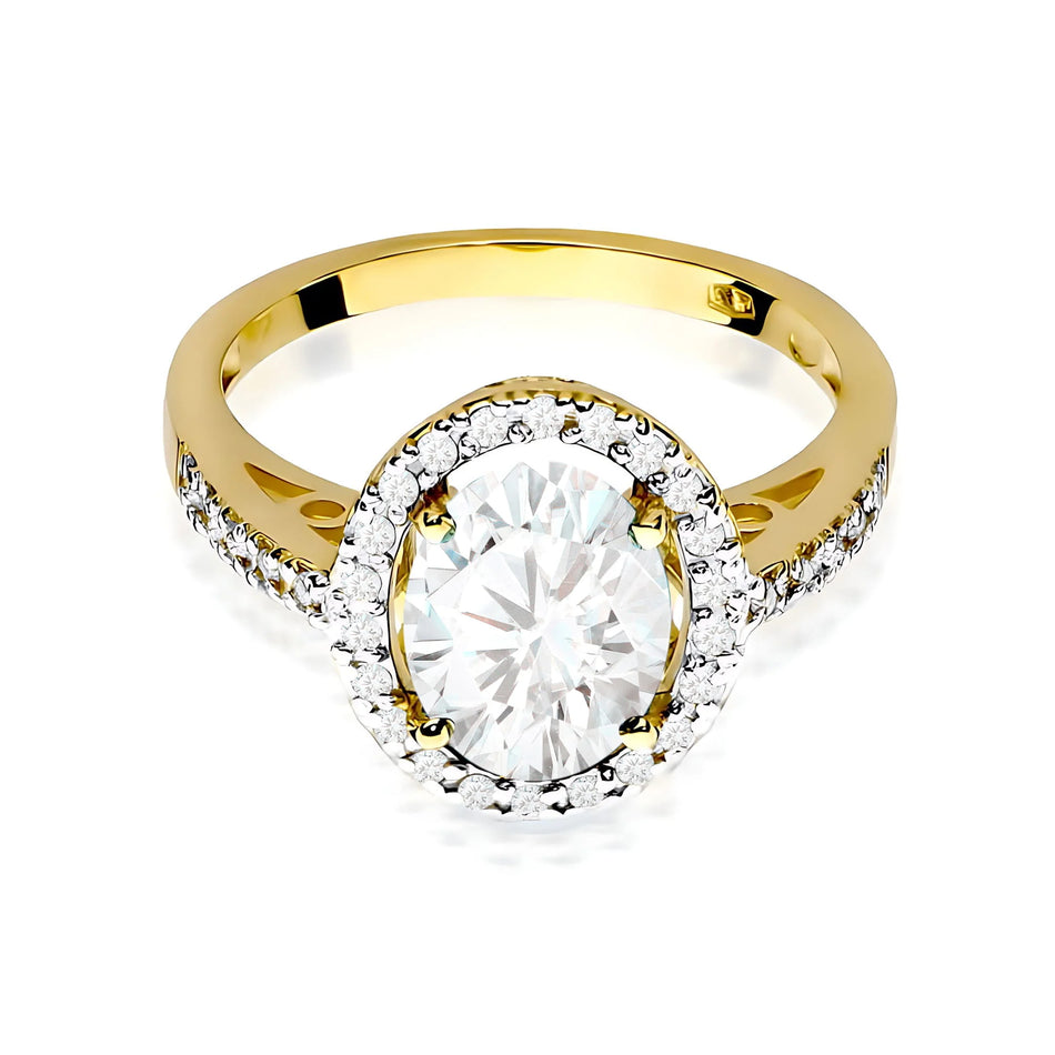 Goldring mit Labordiamanten 1.9ct | 14K (585) Gelbgold