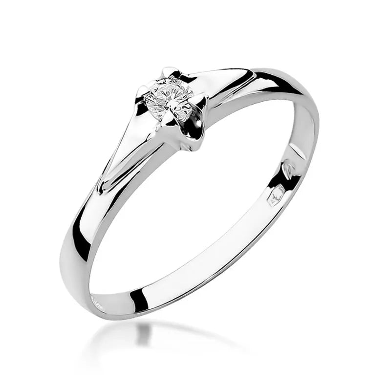 Goldring mit 0,08 ct Diamant