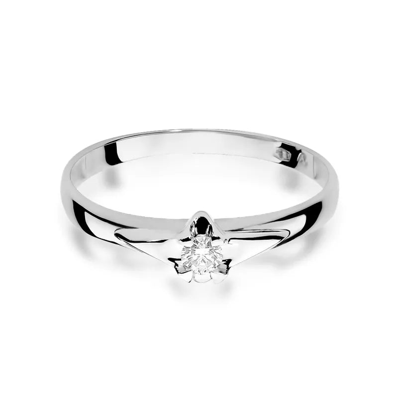 Goldring mit 0,08 ct Diamant