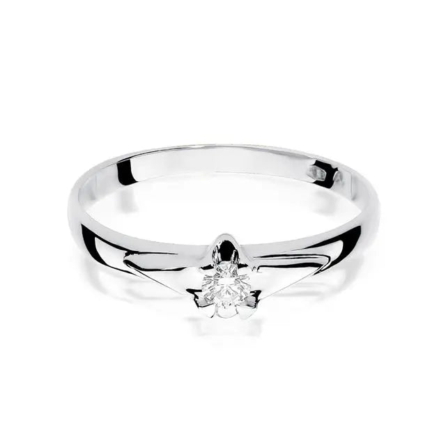Goldring mit 0,10 ct Diamant