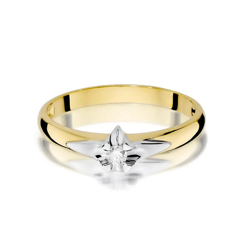 Gold Ring with 0.05ct Diamond