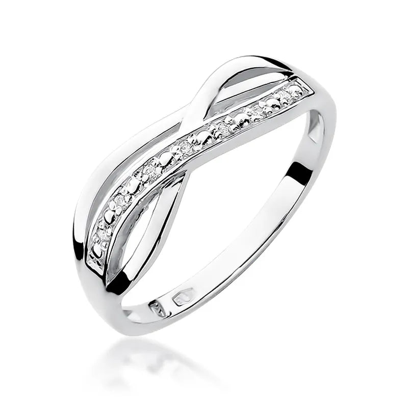 Goldring mit 0,06 ct Diamanten