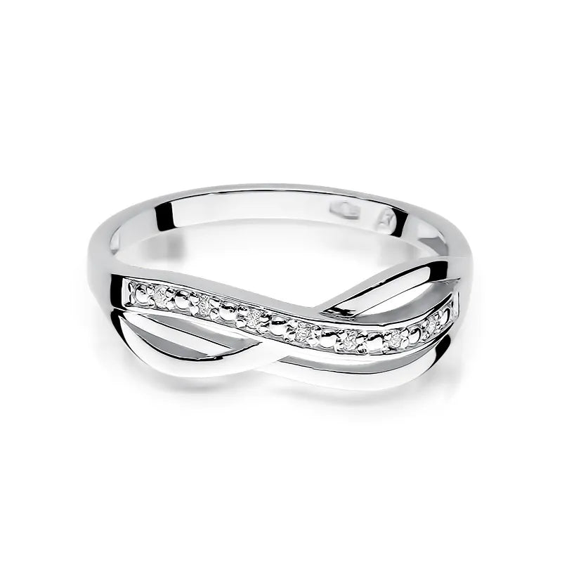 Goldring mit 0,06 ct Diamanten