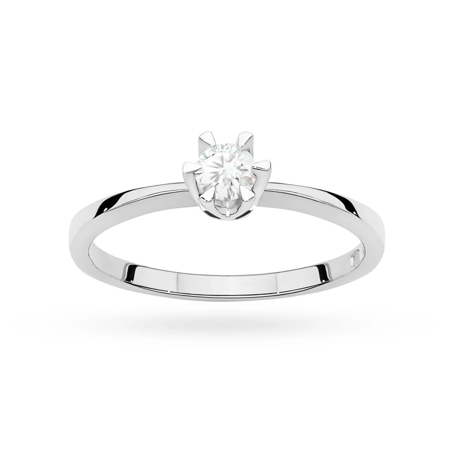 Gold Ring with 0.20ct Diamond