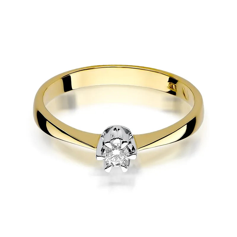 Gold Ring with 0.15ct Diamond