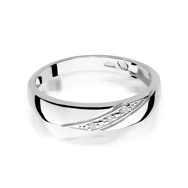 Goldring mit 0,015 ct Diamanten