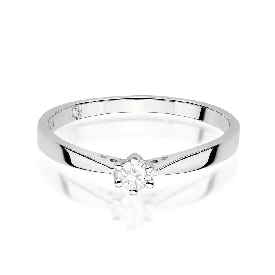 Goldring mit 0,08 ct Diamant