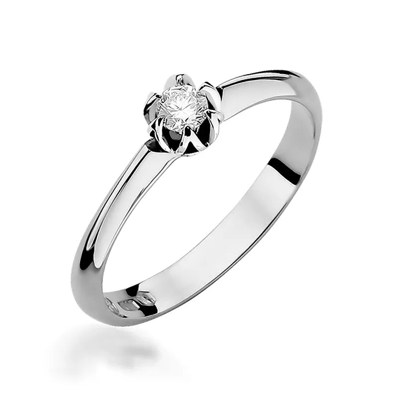 Goldring mit 0,10 ct Diamant