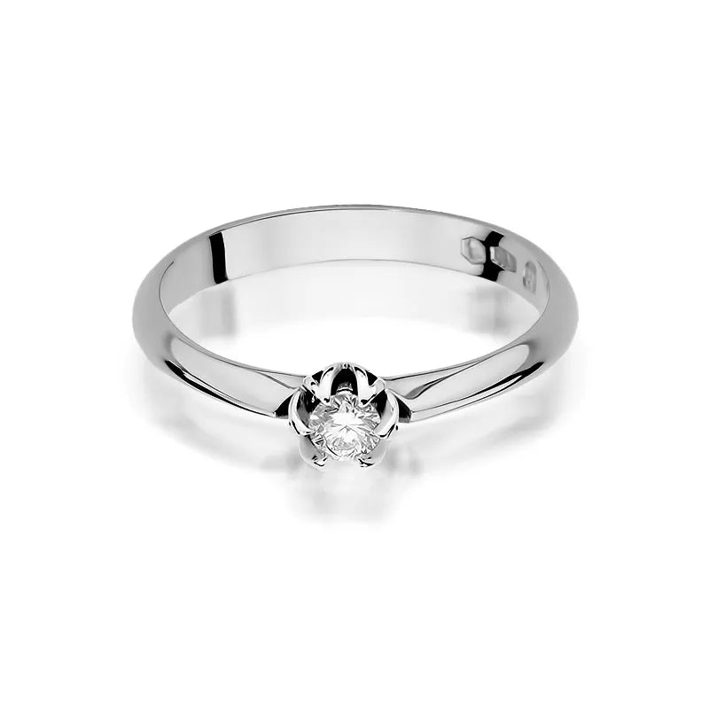 Goldring mit 0,10 ct Diamant