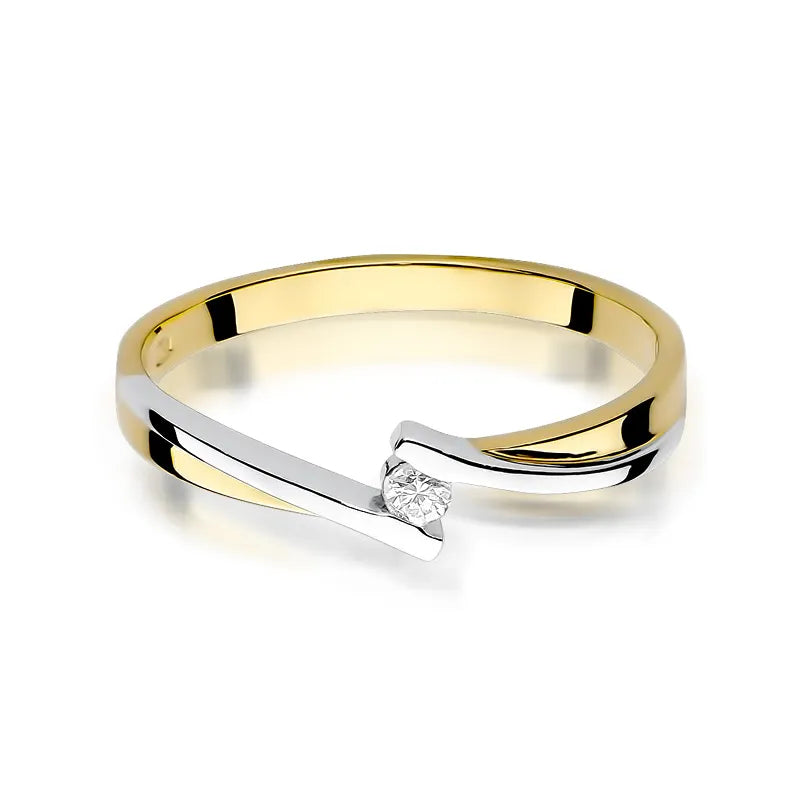 Gold Ring with 0.04ct Diamond