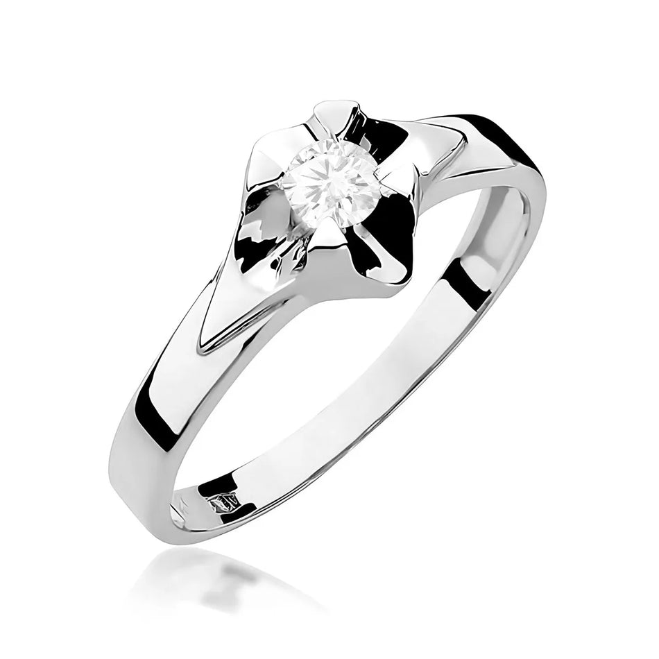 Goldring mit 0,25 ct Labrodiamanten