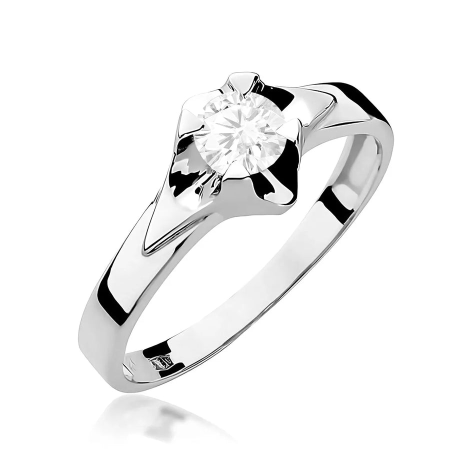 Goldring mit 0,50 ct Labrodiamanten