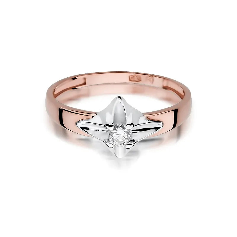 Gold Ring with 0.12ct Diamond