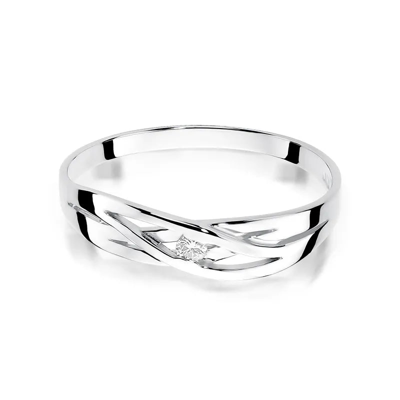 Gold Ring with 0.04ct Diamond