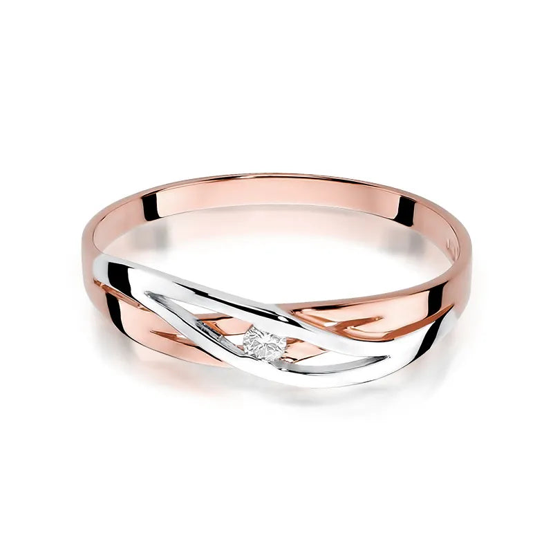 Gold Ring with 0.05ct Diamond