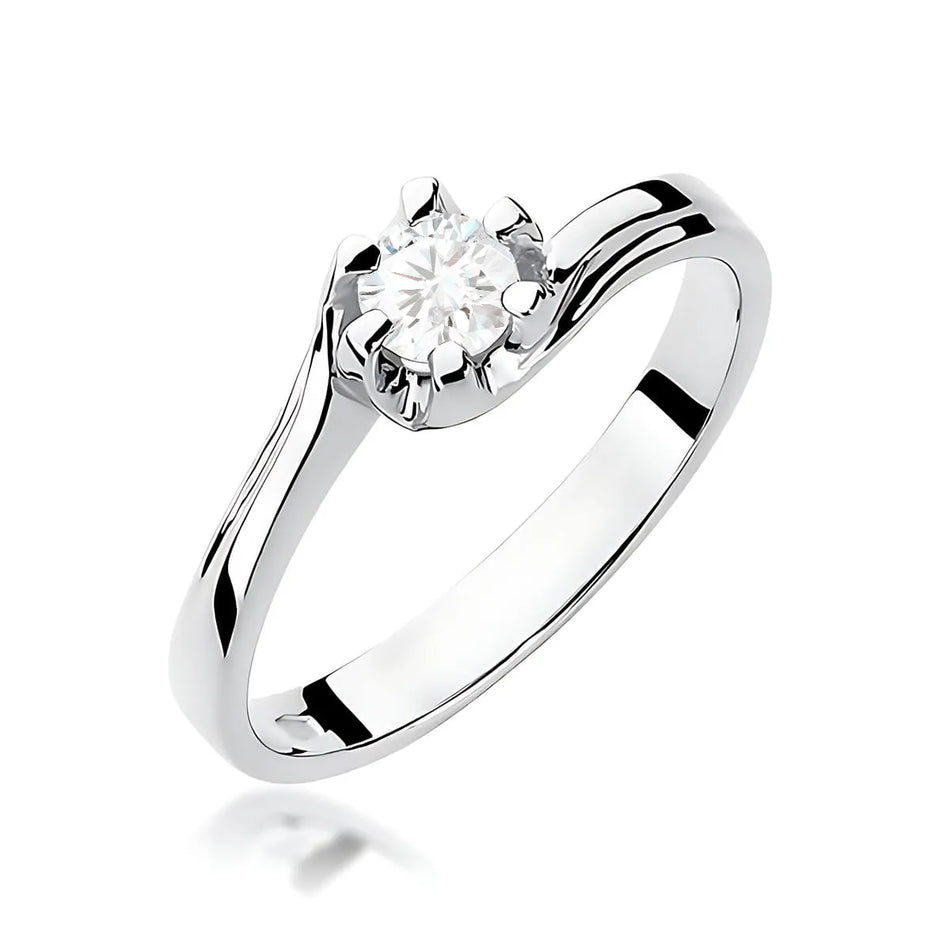 Goldring mit 0,30 ct Labrodiamanten