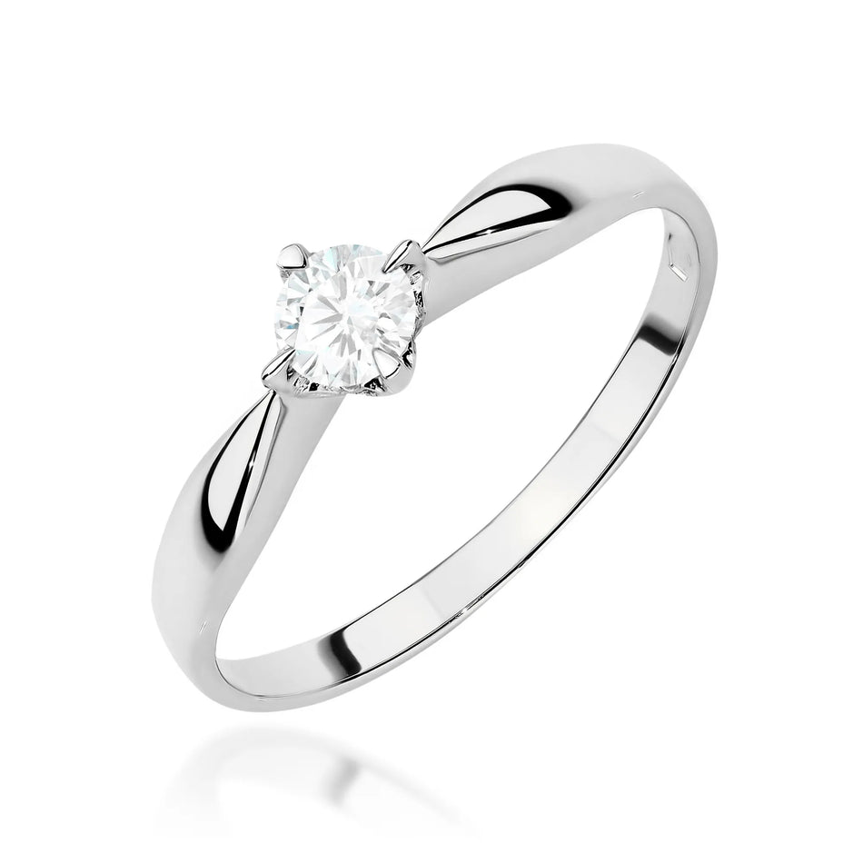 Goldring mit 0,15ct Labrodiamanten