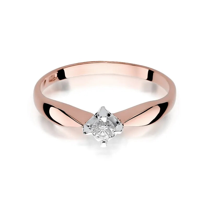 Gold Ring with 0.12ct Diamond