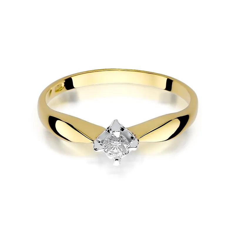 Gold Ring with 0.12ct Diamond
