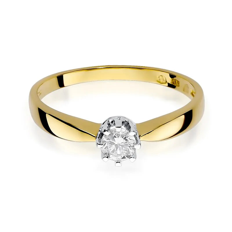 Gold Ring with 0.15ct Diamond