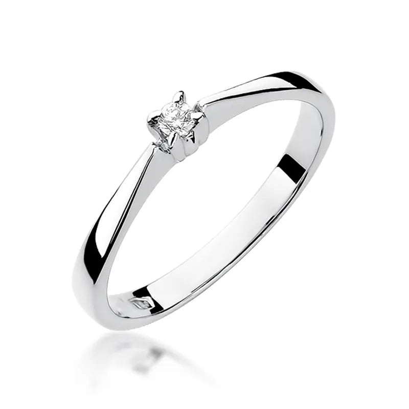 Goldring mit 0,03 ct Diamant