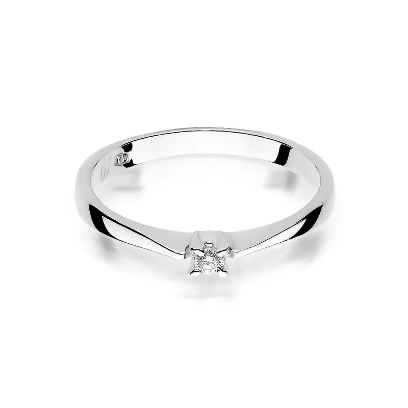 Goldring mit 0,03 ct Diamant