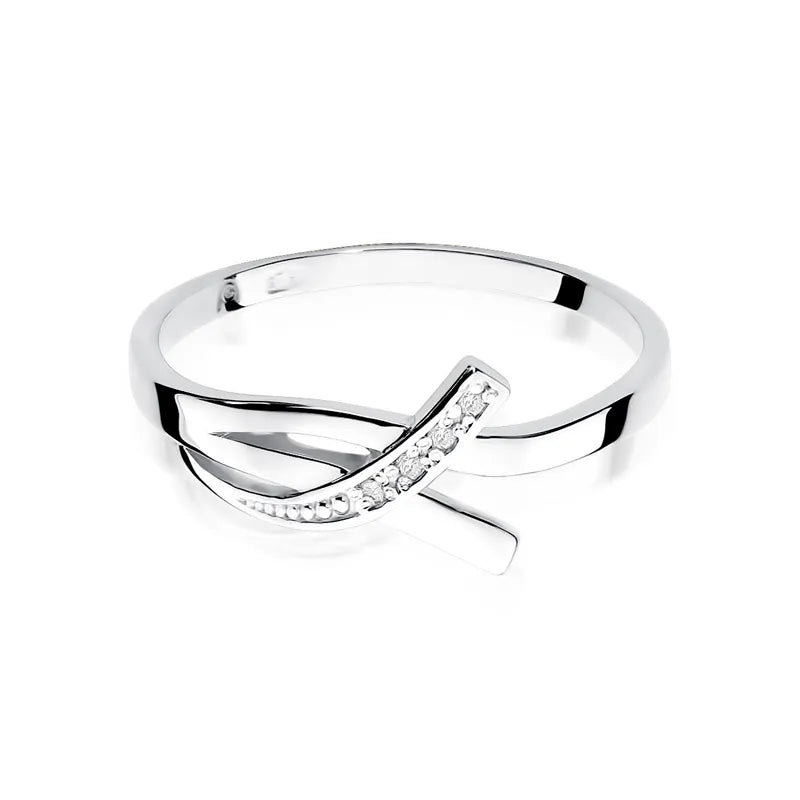 Goldring mit 0,02 ct Diamanten