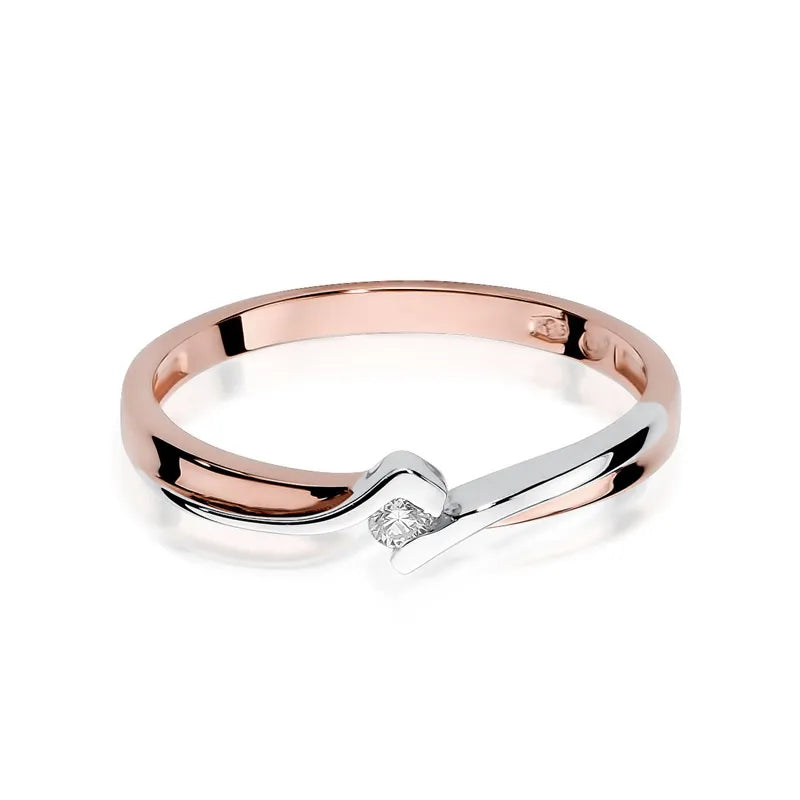 Gold Ring with 0.04ct Diamond