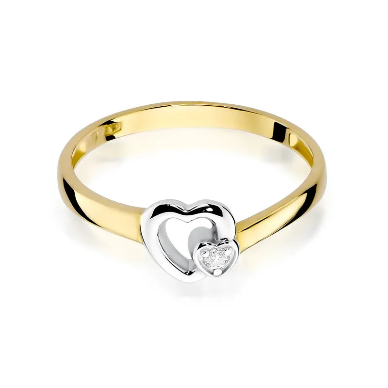 Gold Ring with 0.02ct Diamond