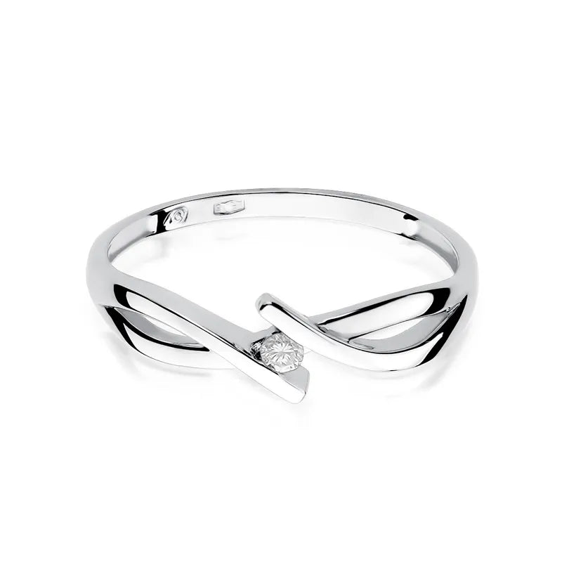 Gold Ring with 0.04ct Diamond