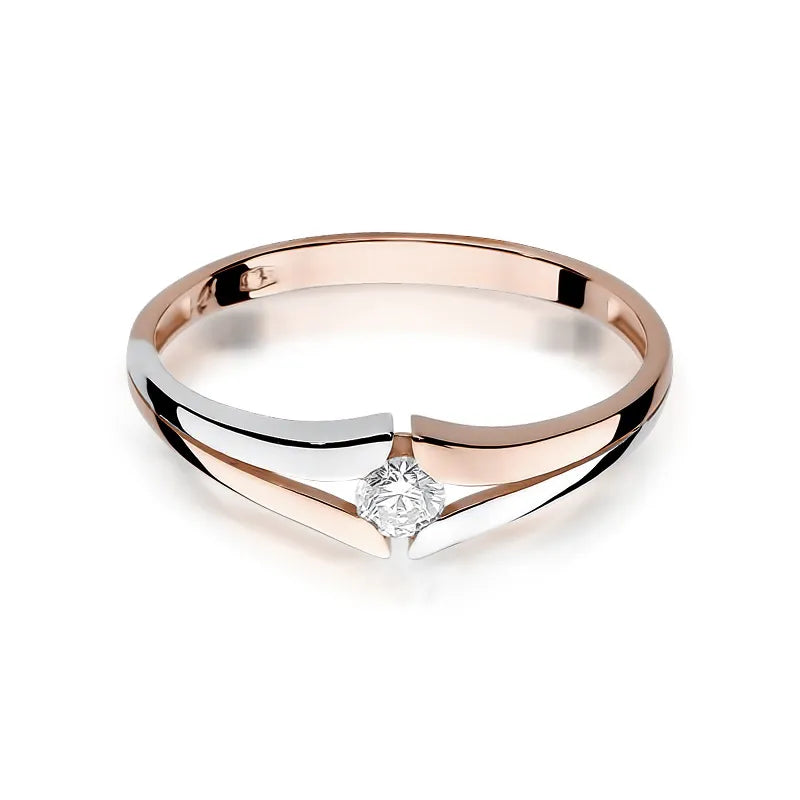 Gold Ring with 0.08ct Diamond