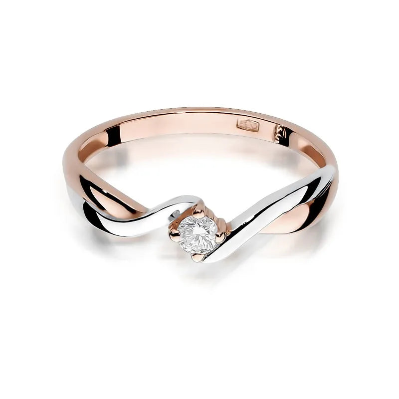 Gold Ring with 0.10ct Diamond