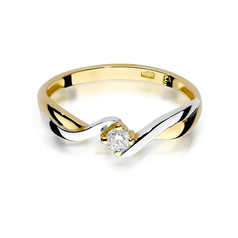 Gold Ring with 0.10ct Diamond