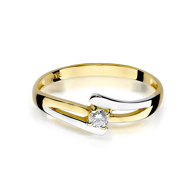 Gold Ring with 0.08ct Diamond