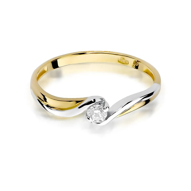 Gold Ring with 0.08ct Diamond