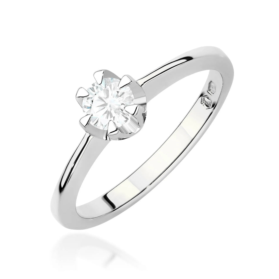 Ein Goldring mit 0,40 ct Labordiamanten