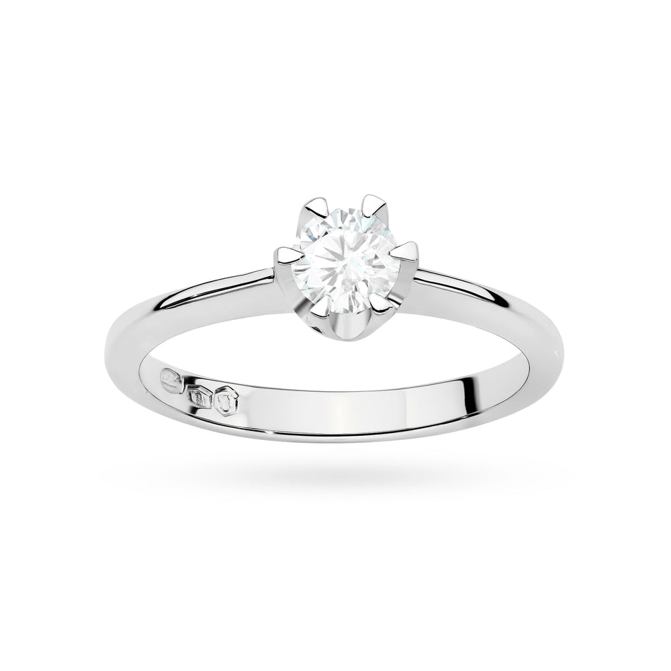 Ein Goldring mit 0,50 ct Diamant