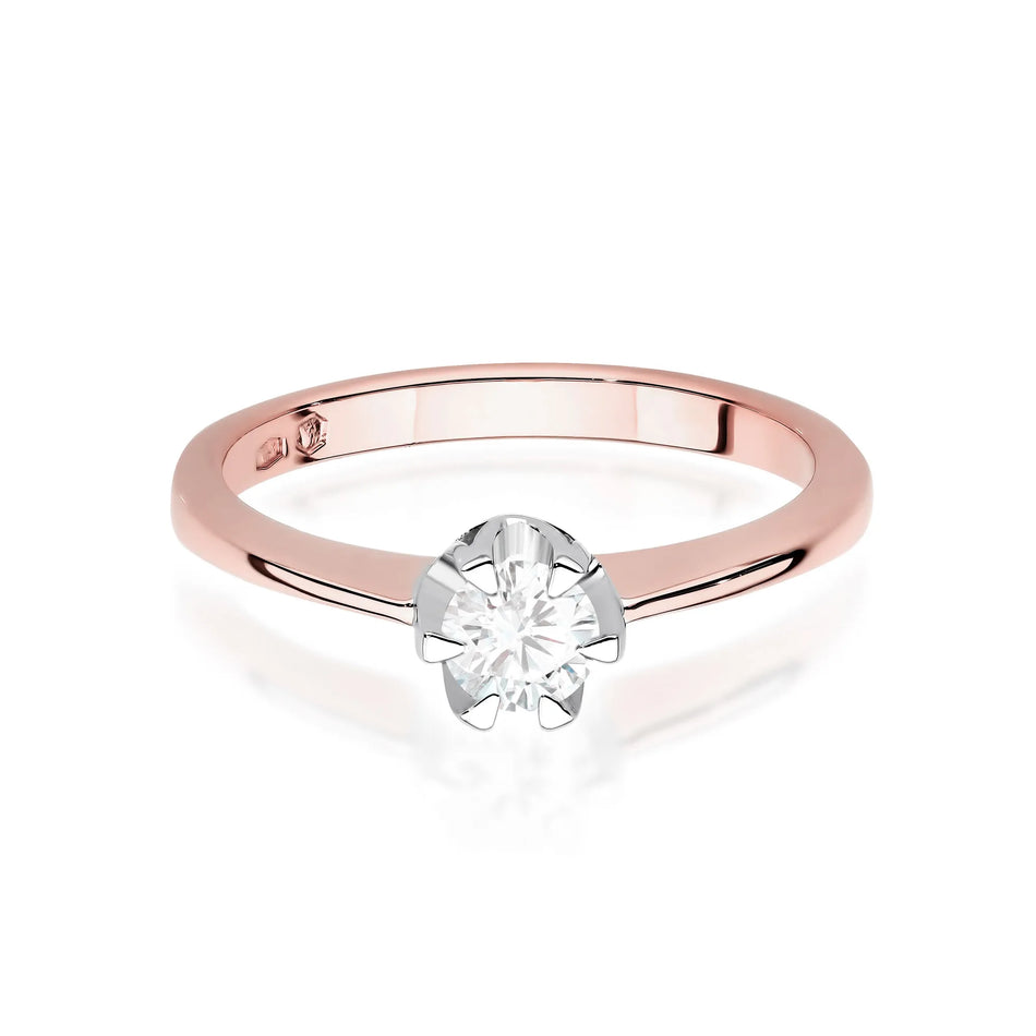 Ein Goldring mit 0,40 ct Labordiamanten