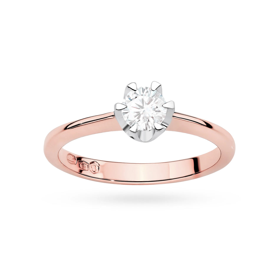 Ein Goldring mit 0,50 ct Diamant