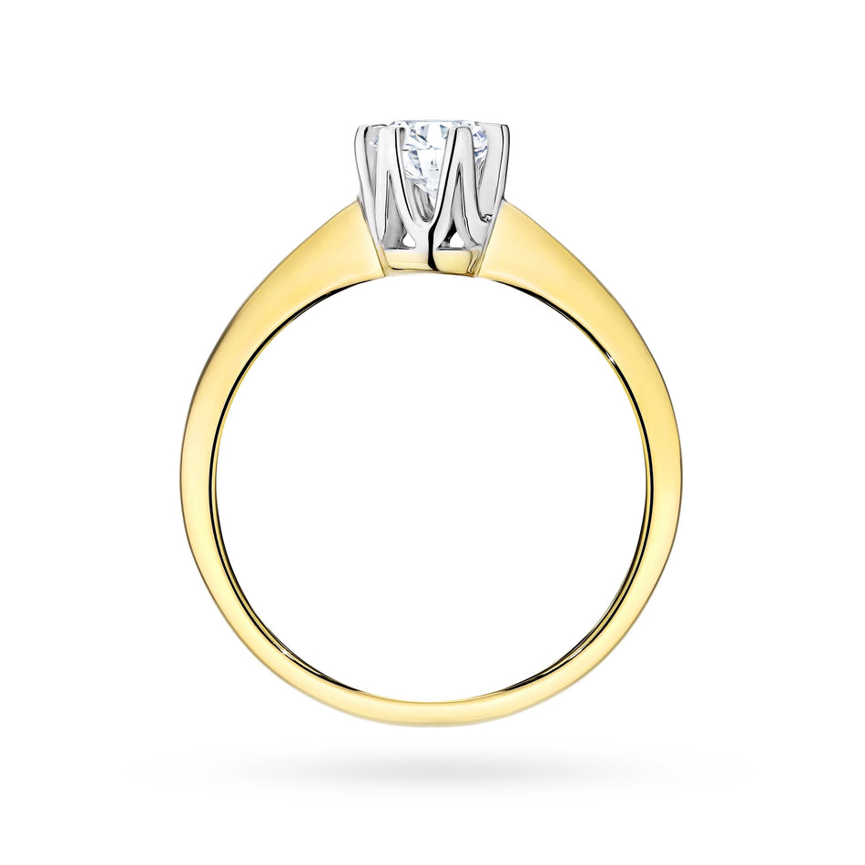 Gold Ring with 0.70ct Lab-diamond