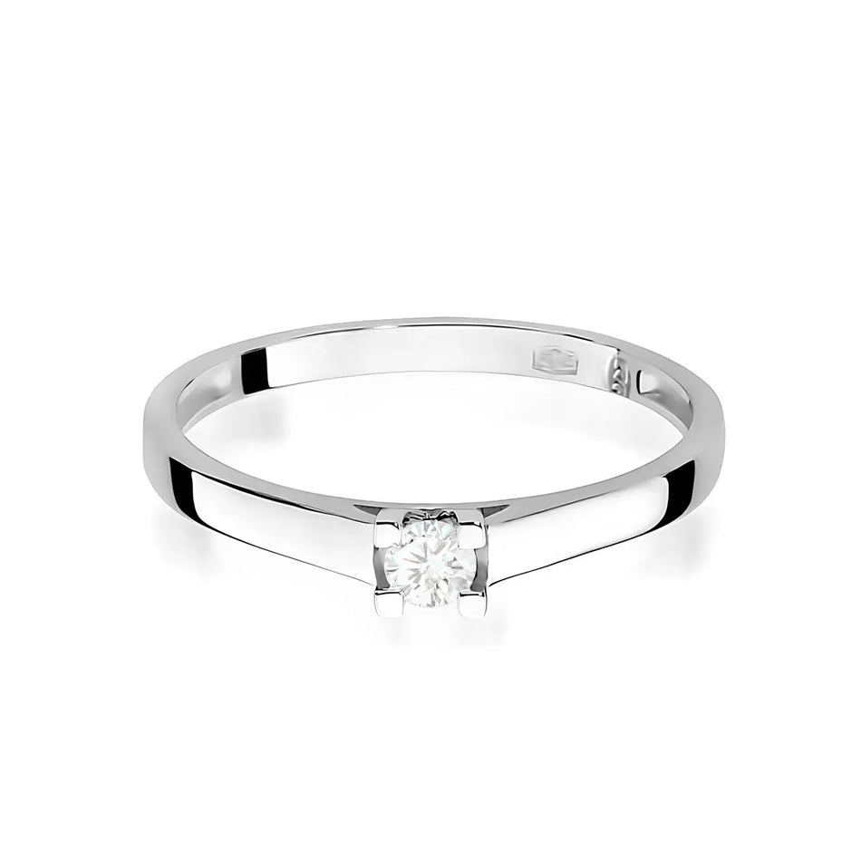 Goldring mit 0,08 ct Diamant