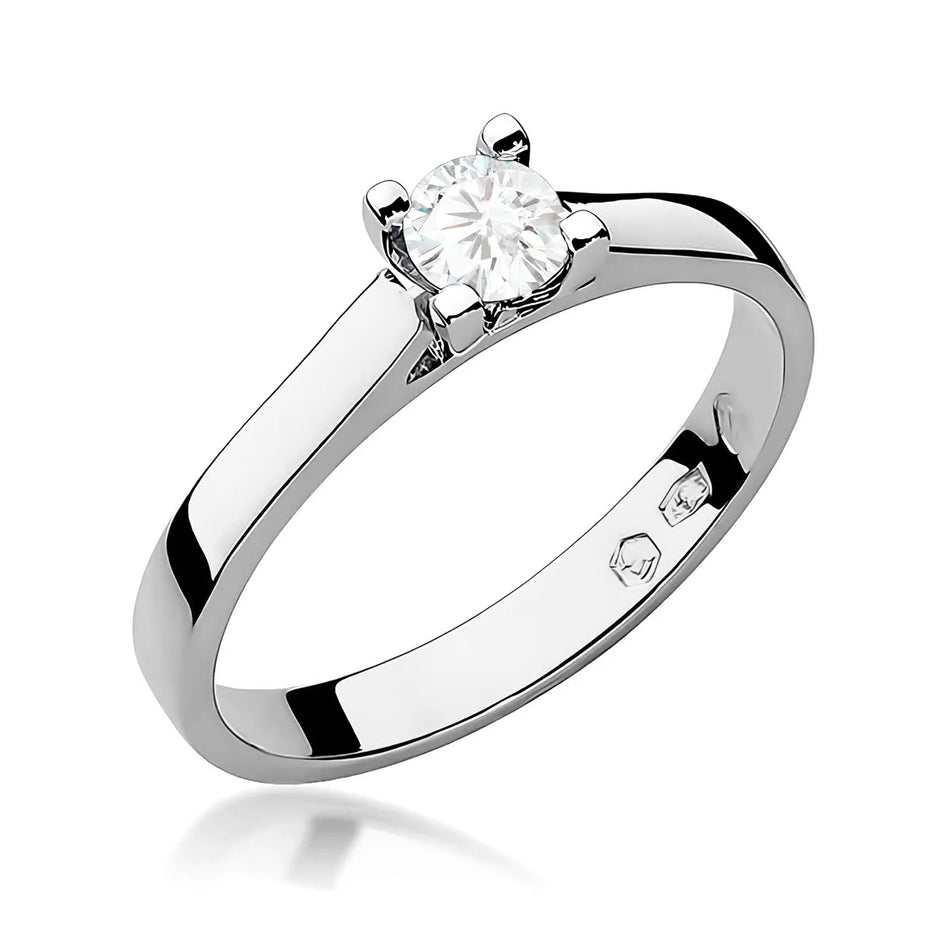 Goldring mit 0,30 ct Diamant