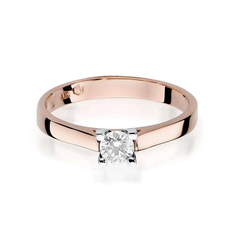 Goldring mit 0,20 ct Labrodiamanten